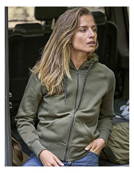 TEE-5436-Womens Fashion Full Zip Hood 2